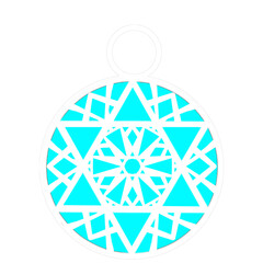 Mandala Flower Christmas Ornament