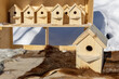 Russia. Ulyanovsk. Manufacture of wooden birdhouses.