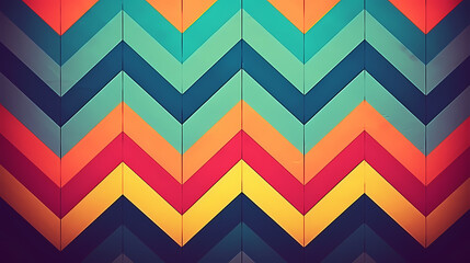 Canvas Print - abstract zigzag stripes