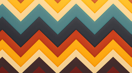 Canvas Print - abstract zigzag stripes