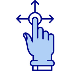 Sticker - Hold and Move Icon