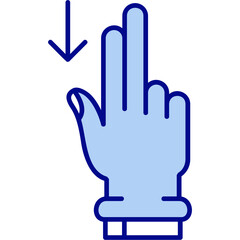 Poster - Two Fingers Down Icon