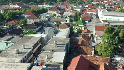 Wall Mural - Jakarta City Old Buildings and Cityscape. Indonesia