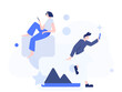 © Lyn Lee - Virtual characters social communication concept business flat vector hand drawn illustration