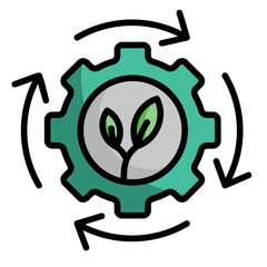 Poster - Green Tech Environment Icon