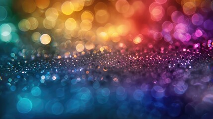 Wall Mural - rainbow of sparkling glittering lights abstract background
