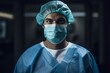 The Power of Focus: A Surgeon's Intense and Confident Expression