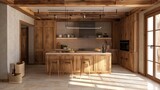 Fototapeta Przestrzenne - interior of a kitchen