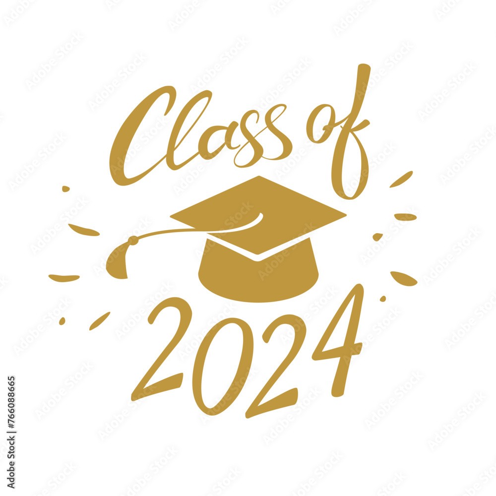 class of 2024 congratulations graduates vector graphic design Stock ...