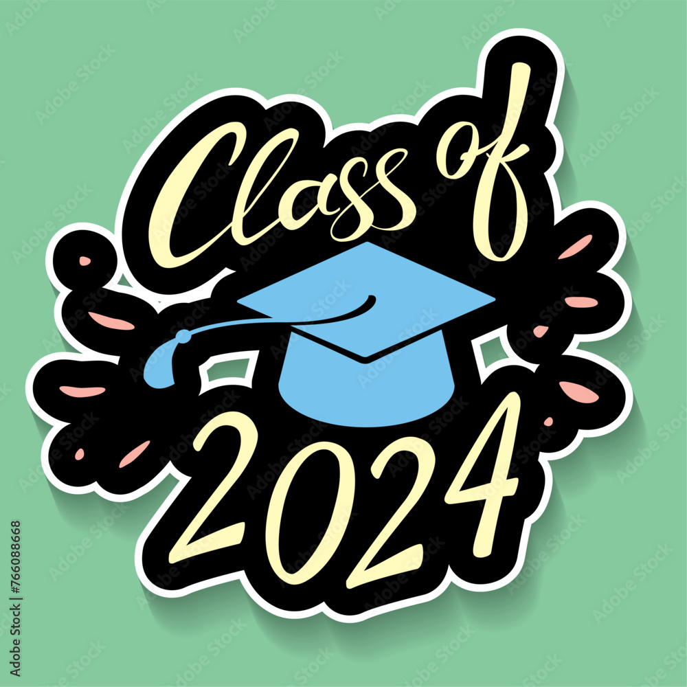class of 2024 congratulations graduates vector graphic design Stock ...