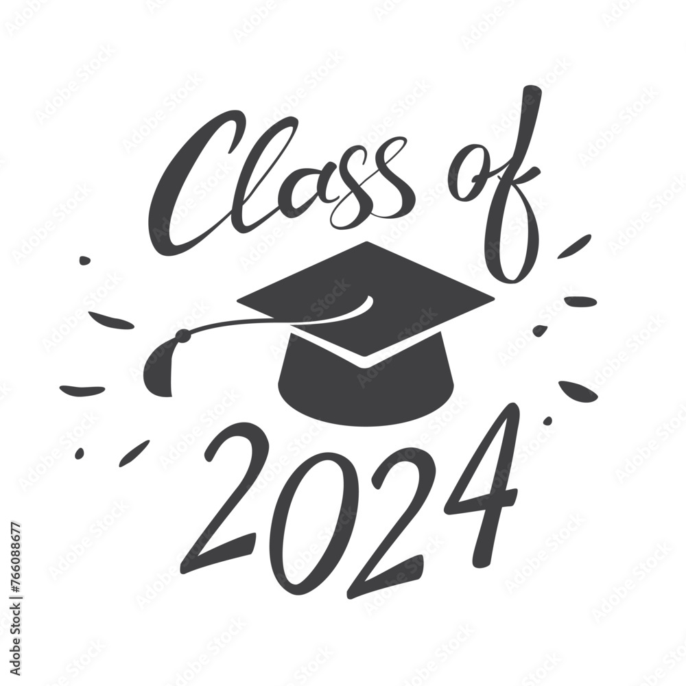 class of 2024 congratulations graduates vector graphic design Stock ...