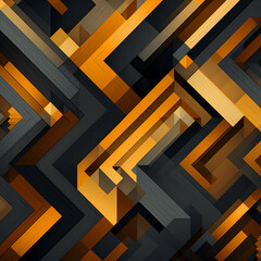 Canvas Print - Abstract geometric patterns in contrasting shades