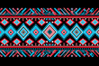 Geometric ethnic aztec embroidery style. Figure ikat oriental traditional art pattern. Design for ethnic background,wallpaper,fashion,clothing,wrapping,fabric,element,graphic,vector illustration