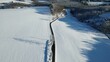 Einsame Straße im winterlichen Sauerland