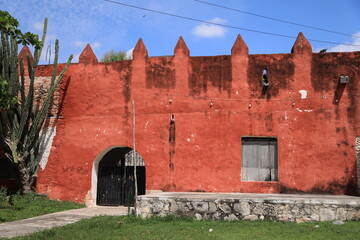 Wall Mural - church of tihosuco, mexico