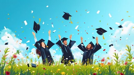 Hands holding a graduation cap and diploma, signifying achievement