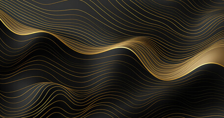 high detailed, Luxury Cool contemporary wallpaper or backdrop papecut texture background. Abstract topographic grey black and gold line art with a blank space.	