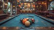 © eko - Antique table and antique pool cue