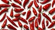 Chili pepper isolated on white background. Ripe chili pepper Clipping Path generative ai 