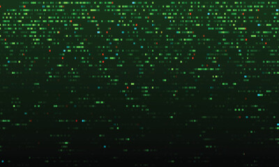Fototapete - System Error Digital Numbers Background. Error in Program. Server Hacked Concept. Vector Illustration.