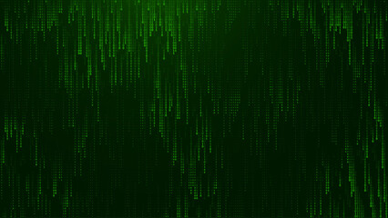 Aufkleber - Green Matrix Digital Data Flow Vector Background. Big Data Technology Lines. Data Transmission Concept. High Speed Internet. Information Matrix Flow in Virtual Reality Cyberspace. Vector Illustration.
