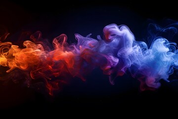 Wall Mural - Discover the Beauty of abstract Colorful Liquid Smoke Artistry