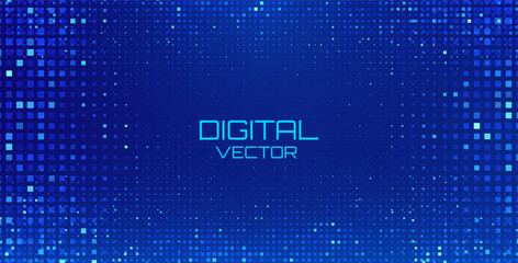 Aufkleber - Abstract Finance Digital Business Background. Fintech Technology or Science Research Presentation Backdrop. Digital Crypto Business Vector Illustration.