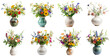 Seasonal floral bouquet in trendy vase
