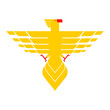 Phoenix Fire bird sign. Symbol of rebirth from the ashes.