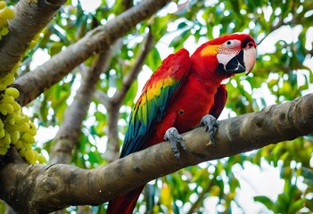 Wall Mural - A close up of a Parrot