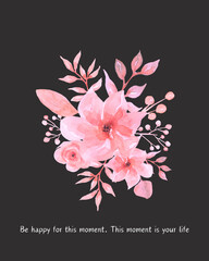 background with flowers,  pink colour flower