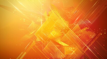 Wall Mural - Abstract orange and yellow geometric background. Modern concept for graphic design, background, web design, poster, banner, book, slideshow. Vector illustration
