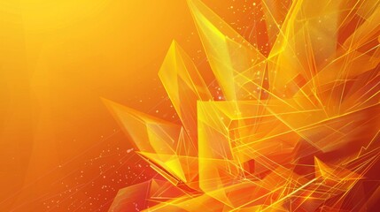 Wall Mural - Abstract orange and yellow geometric background. Modern concept for graphic design, background, web design, poster, banner, book, slideshow. Vector illustration
