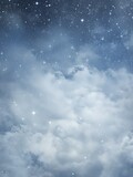 Fototapeta Niebo - a high resolution white night sky texture
