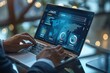 © Infini Craft - Global Sales Analysis on a Laptop with Interactive World Map Dashboard
