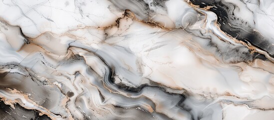 Wall Mural - A detailed closeup of a swirl patterned marble texture resembling flowing water on bedrock, evoking a sense of art and nature in a luxurious landscape