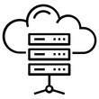web hosting icon, simple vector design