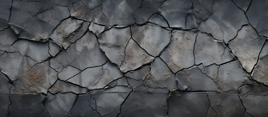 Sticker - A Twig stuck in the cracked stone wall, frozen water seeped in between. The sky above reflects off the metal patterns, creating a mesmerizing landscape event