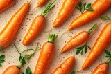 Fototapeta  - Pattern with carrots