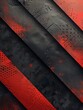 Modern Textured Sports Cover with Red and Black Scheme