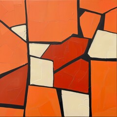 Wall Mural - Abstract stained glass background. Wall painted with watercolor paint with geometric shapes. vibrant shade colors