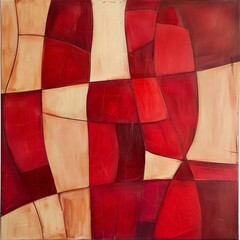 Wall Mural - Abstract stained glass background. Wall painted with watercolor paint with geometric shapes. vibrant shade colors