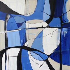 Wall Mural - Abstract stained glass background. Wall painted with watercolor paint with geometric shapes. vibrant shade colors