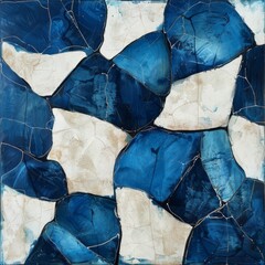 Wall Mural - Abstract stained glass background. Wall painted with watercolor paint with geometric shapes. vibrant shade colors
