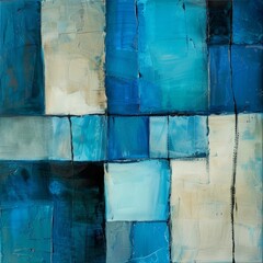 Wall Mural - Abstract stained glass background. Wall painted with watercolor paint with geometric shapes. vibrant shade colors