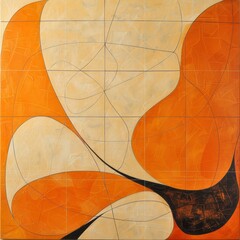 Wall Mural - Abstract stained glass background. Wall painted with watercolor paint with geometric shapes. vibrant shade colors