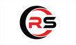RS initial letter circle icon gaming logo design vector template. batman logo, sports logo, monogram, polygon, war game, symbol, playing logo, abstract, fighting, typography, minimal, wings logo, sign