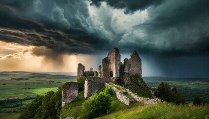 Wall Mural - Castillo en ruinas