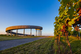 Fototapeta Przestrzenne - Trail above the vineyards lookout point, Kobyli vrch, Kobyli, Southern Moravia, Czech Republic