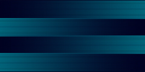 Wall Mural - Modern dark blue abstract horizontal banner background with glowing geometric lines. Shiny blue diagonal rounded lines pattern. Futuristic concept. Suit for modern web line blue light arts